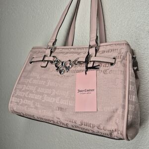 Juicy Couture Baby Pink Aesthetic Satchel Purse Coquette Soft Girl Barbiecore